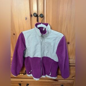 The North Face Dinali Purple and Gray Fleece Jacket medium 10/12